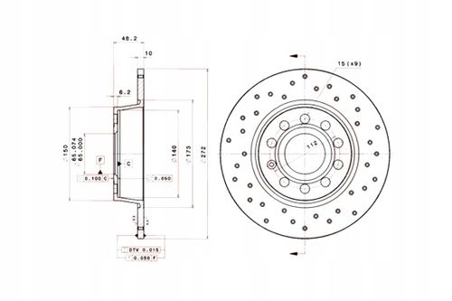 TARCZA HAM TYL 272X10 P XTRA BREMBO na Arena.pl
