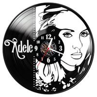 Zegar ścienny z płyty winylowej Adele 1648.14