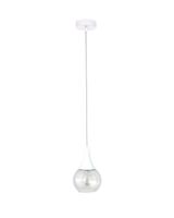 Lampa wisząca 1xE27 LACRIMA CLEAR WHITE