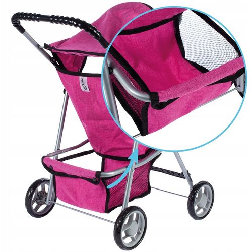 SPACERÓWKA WÓZEK DLA LALEK SPACEROWY SKŁADANY LEKKI STABLINY KSIĘŻNICZNA na Arena.pl