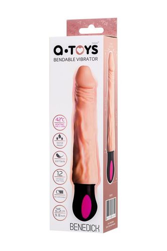 A-TOYS Vibrator with heating TPE 12 speeds bendable rechargble na Arena.pl