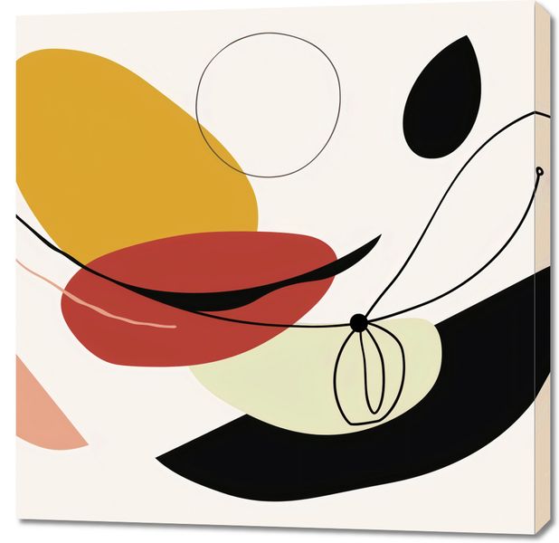 Obraz 90x90cm Geometryczna Krzywizna zdjęcie 1
