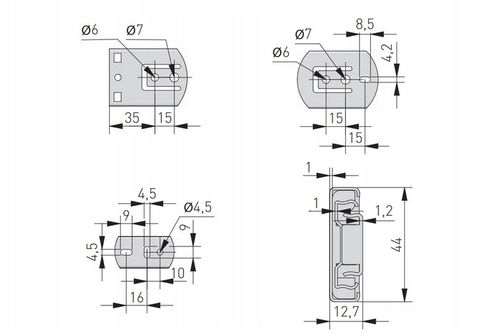 Prowadnica kulkowa GTV push open do szuflad 450 mm pełny wysuw udźwig na Arena.pl