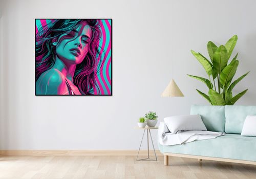 Plakat 100x100cm Neonowy Wzrok na Arena.pl
