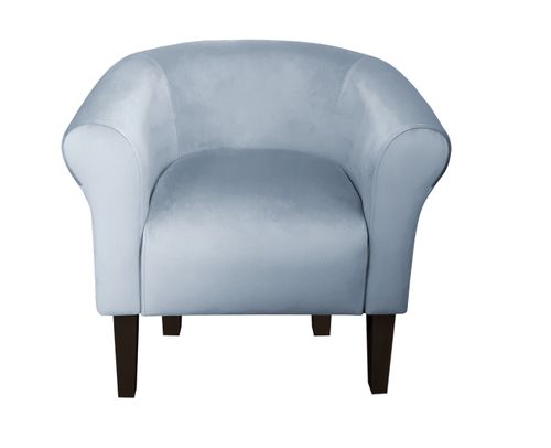 Fotel Milo nogi 20cm venge szary błękit BL06 na Arena.pl