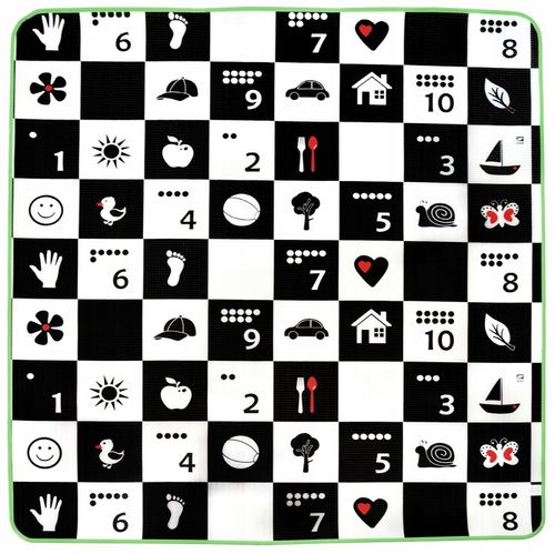 EDUKACYJNA MATA PIANKOWA SZACHOWNICA POLSKI ALFABET 180X200X0,5 DLA DZIECI na Arena.pl