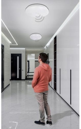 Plafon LED Lampa Sufitowa Z Czujnikiem Ruchu i Zmierzchu 2xE27 PIR na Arena.pl