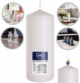 AURA Świeca Walec Biała 48h sw60/150-090