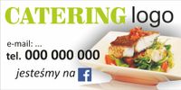 Gotowy BANER projekt Catering Dania na dowóz 130cm