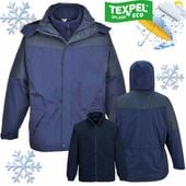 Kurtka Zimowa Wysoce Wodoodporna Wiatroszczelna Kurtka 3W1 Odpinany Polar S
