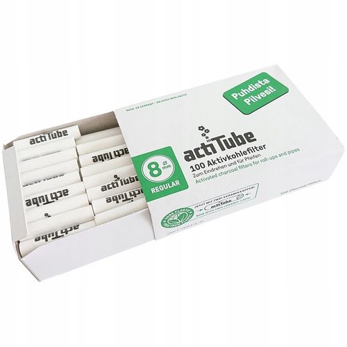 Filtry węglowe ActiTube 8 mm 100 sztuk na Arena.pl