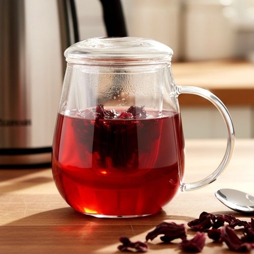 kubek szklany 530ml z zaparzaczem i pokrywą 139817 na Arena.pl