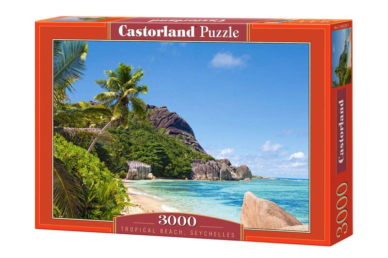 Puzzle 3000 el. Tropical Beach, Seychelles zdjęcie 1