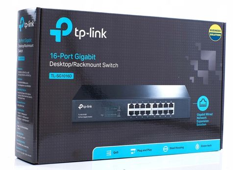 TP-LINK TL-SG1016D SWITCH 16 PORT GIGABIT DSK RACK na Arena.pl