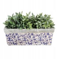 Postarzana doniczka ceramiczna 40 cm Donica na Taras Wzór Portugalski