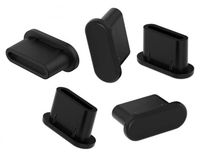Zaślepka silikonowa USB-C przeciw kurzowi. Zestaw 5 sztuk