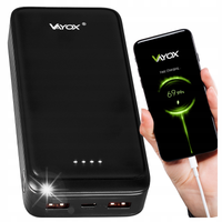 POWERBANK 20000mAh 20W USB C 2xUSB SZYBKIE ŁADOWANIE QC PD POWER BANK VAYOX