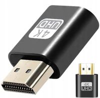 2 x Adapter HDMI VGA 4K DUMMY PLUG emulator monitora kart graficznych
