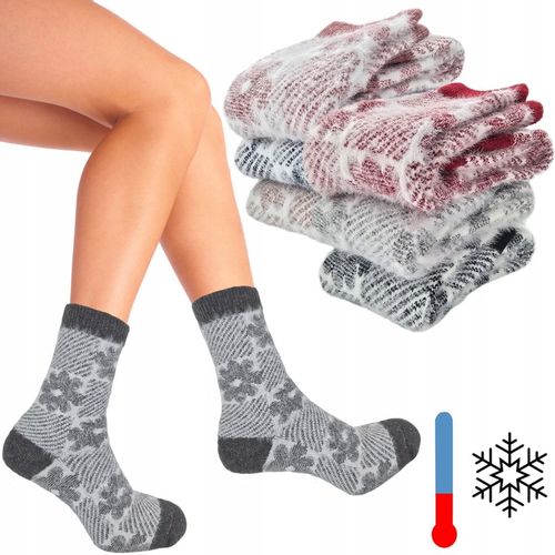 NETi Miękkie Termiczne Skarpety Damskie Ciepłe Włosy Norki Zimowe 6-Pak na Arena.pl