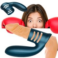 Nakładka Na Penisa Z Masażerem Łechtaczki 7Trybów