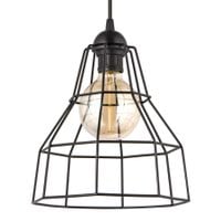 Wisząca lampa druciana VEN W-CORF/A BK loft czarny