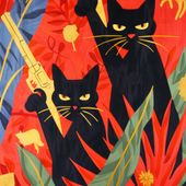 Plakat 60x60cm Dżungla w Odcieniach Nocy