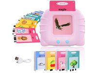 Czytnik kart do nauki słówek języka angielskiego nauka i zabawa różowy kot