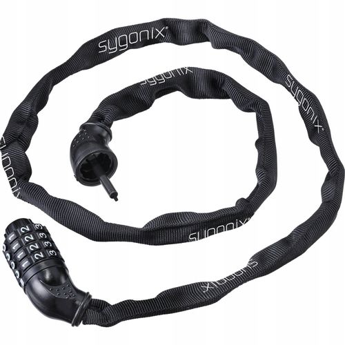 Zapięcie rowerowe ŁAŃCUCH 1 metr zabezpieczenie roweru ZAMEK kodowy Sygonix na Arena.pl