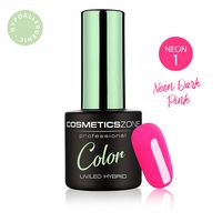 Cosmetics Zone Lakier hybrydowy neonowy różowy 7ml – Neon Dark Pink N1