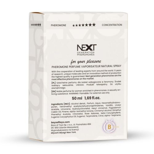 feromony dla kobiet next ""x"" 50 ml femme miyoshi miyagi na Arena.pl