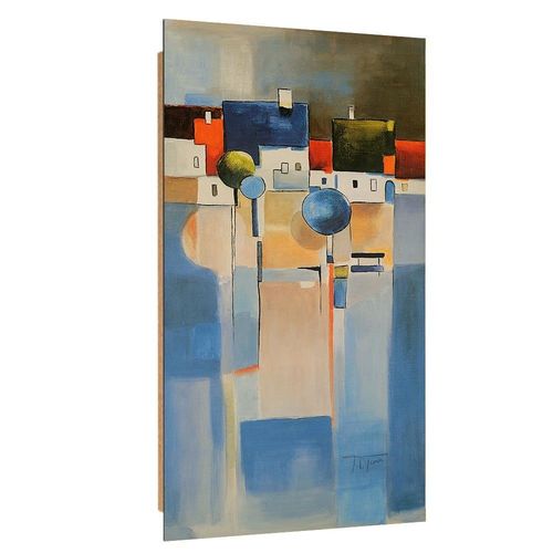 Deco Panel, Miasto nad niebieskim polem 50x100 na Arena.pl