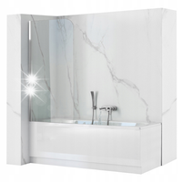 PARAWAN NAWANNOWY ZŁOTY 70X140 ZŁOTA RAMA ELEGANT SZKŁO HARTOWANE