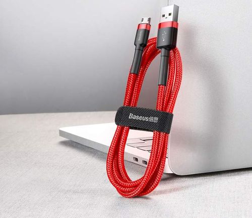 Kabel Baseus USB do Micro USB 2.4A, 1 metr, czerwony na Arena.pl