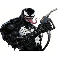 Naklejka VENOM Spider na Wlew Paliwa Niski Poziom Wachy Empty Fuel Symbiont