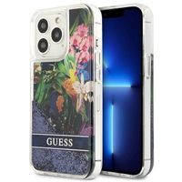 Guess GUHCP13XLFLSB iPhone 13 Pro Max 6,7" niebieski/blue hardcase Flower