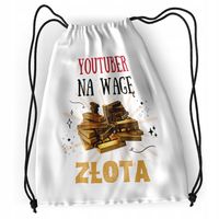 Plecak Sportowy Szkolny Youtubera Worek Torba Z Nadrukiem Ze Zdjęciem