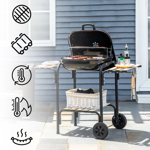 Grill Węglowy Ogrodowy EmaBend + Dmuchawa na Arena.pl