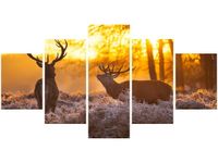 80CM 150CM OBRAZ 5 ELEM JELENIE ŚCIENNY