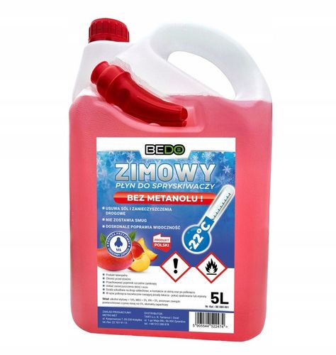 ZIMOWY PŁYN DO SPRYSKIWACZY PIĘKNY ZAPACH bez TRUJĄCEGO METANOLU !! -22 10L na Arena.pl
