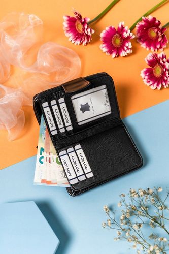 klasyczny, elegancki portfel damski na zatrzask i suwak - lorenti na Arena.pl