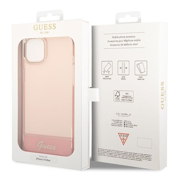 Etui Guess do iPhone 15 Plus, iPhone 14 Plus, Różowy zdjęcie 8