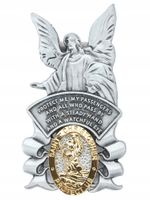 PLAKIETKA ANIOŁ STRÓŻ Dla Kierowców do Samochodu na Słoneczko św. Krzysztof