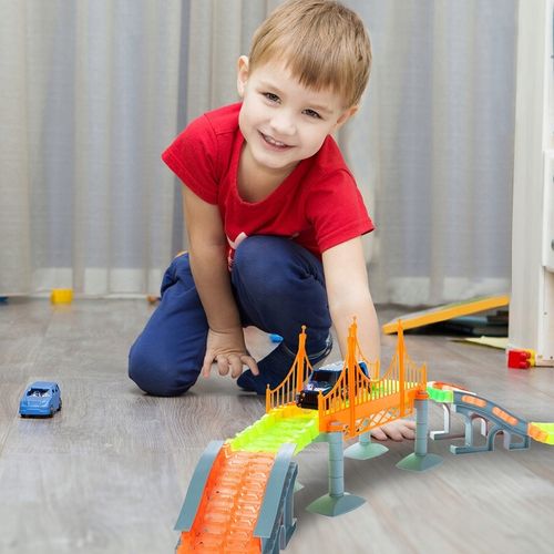 TOR WYGINANY MAGICZNY DLA DZIECI ŚWIECĄCE AUTA SAMOCHODZIKI 360 EL KOLEJKA na Arena.pl