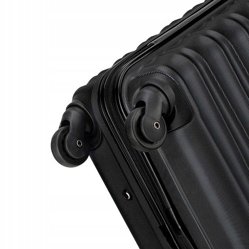 Walizka duża z ABS-u WITTCHEN 56-3A-313-11 czarna lekka wytrzymała twarda na Arena.pl