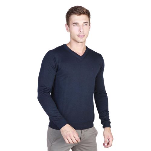 Trussardi sweter męski niebieski L na Arena.pl
