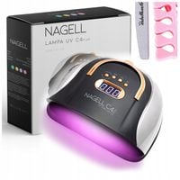 LAMPA DO PAZNOKCI UV DUAL LED 256W DO HYBRYD ŻEL SUN C4 PLUS MOCNA