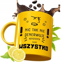 Złoty Kubek Premium Dla Asystenta Na Prezent Z Nadrukiem Ze Zdjęciem