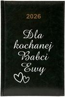 Kalendarz A5 2026 tygodniowy KSIĄŻKOWY DLA BABCI z twoim napisem imieniem