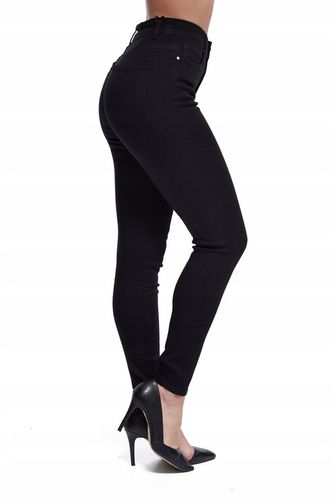 KLASYCZNE SPODNIE JEANS GOODIES CZARNE DAMSKIE RURKI _ 3XL/46 na Arena.pl