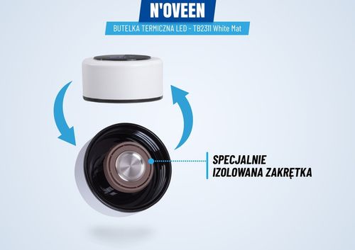 SZCZELNY TERMOS BUTELKA TERMICZNA KUBEK Z TERMOMETREM NA KAWĘ HERBATĘ SITKO na Arena.pl